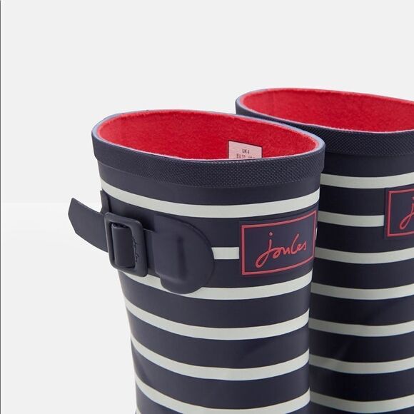 NWB JOULES MOLLY PRINTED MID HEIGHT RAIN BOOTS#20 - Picture 4 of 11